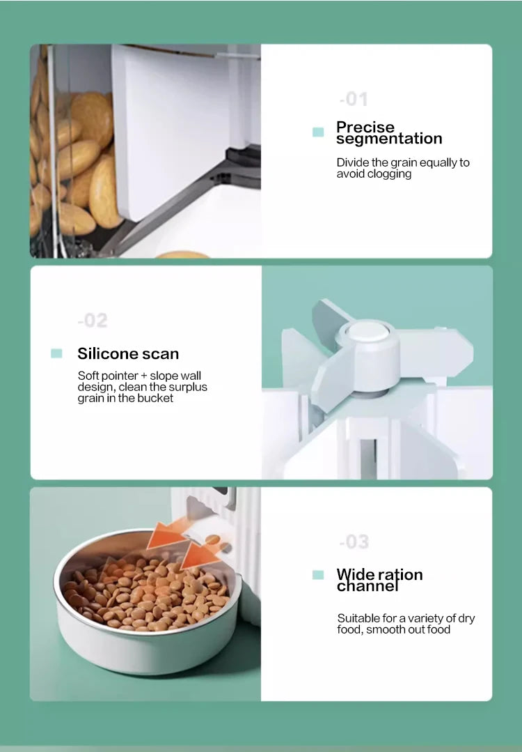 PAPIFEED cat automatic feeder dog fixed feeding machine cat food dog food wifi remote smart cat pet food dispenser