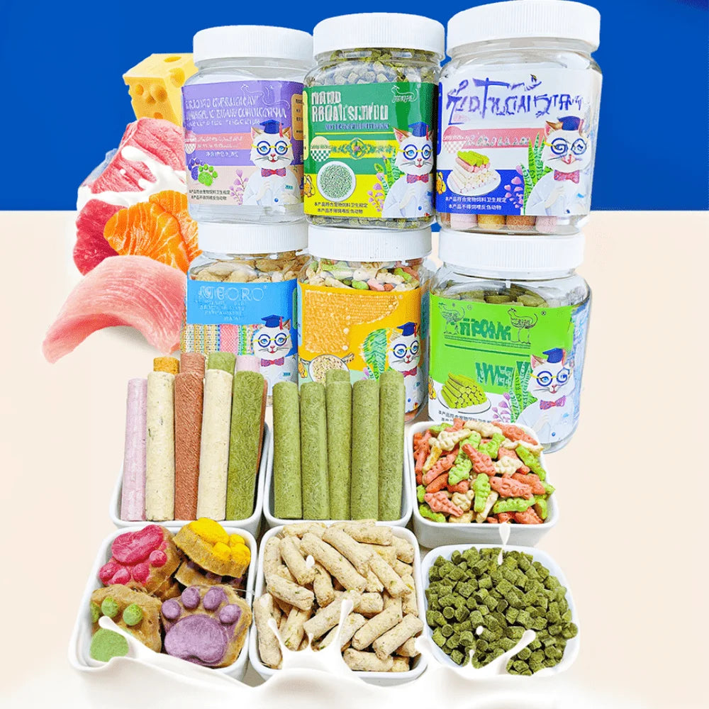 Chicken Cat Grass Milk Stick for Hairball Support and Teeth Cleaning