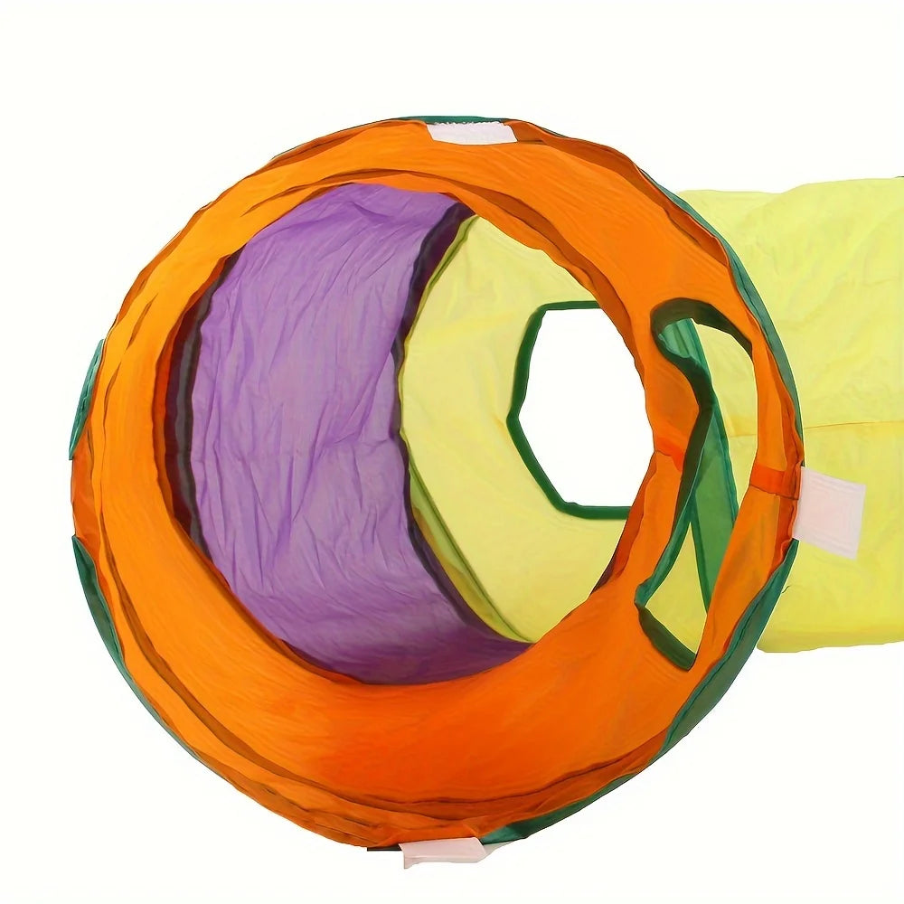 Large Cat Tunnels 4 Pack Soft Suede Non Electric Exercise Tunnels For Cats