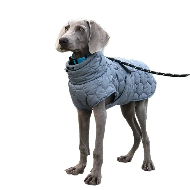 Winter Warm Reflective Snowsuit Down Jacket For Large Dogs