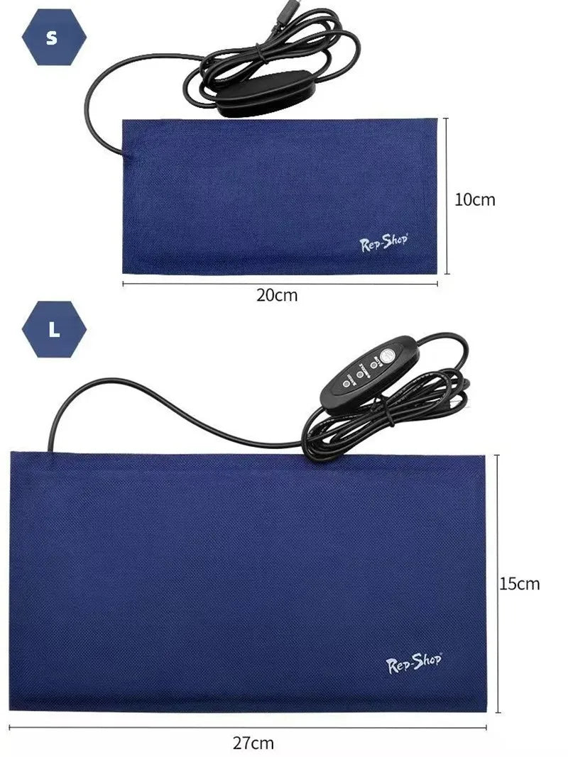 Electric Thermostat Waterproof Terrarium Warmer With USB Plug Reptile Heating Pad 7.5W 5W 3.5W Seedling Controller 1.25 M Long