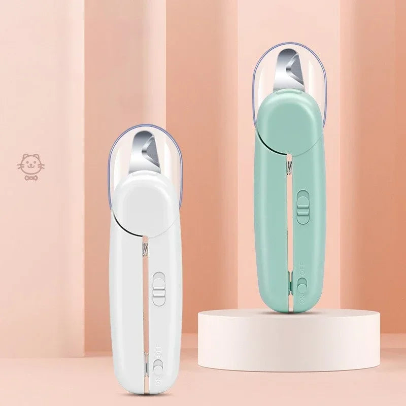 Professional Pet Nail Clipper Stainless Steel With LED Light