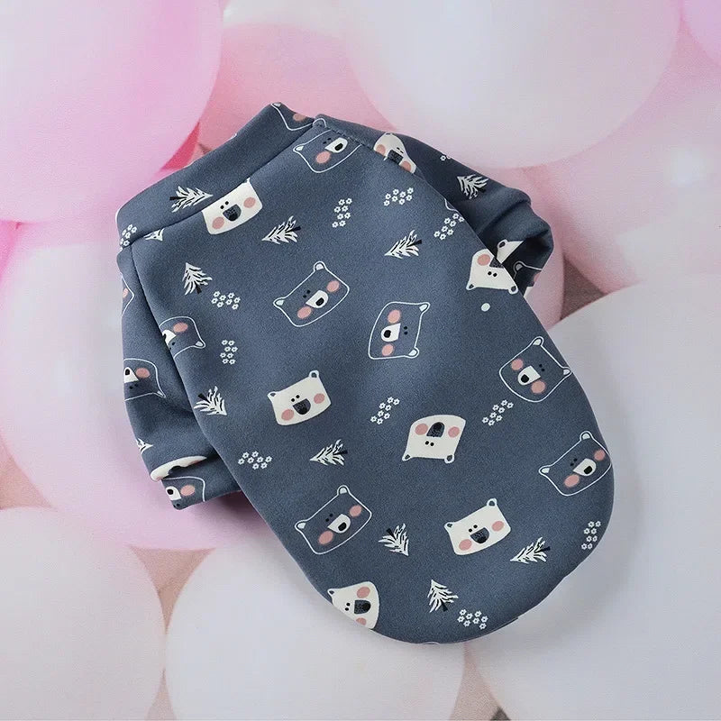 Dog Fleece Hoodie Sweatshirt Winter Coat For Small Dogs Chihuahua Bulldog