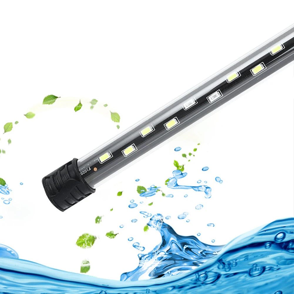 90-260V LED Aquarium Light For Fish Tank Waterproof Underwater Plant Growth 18cm
