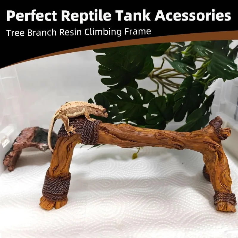 Natural Resin Climbing Frame Reptile Vivarium Decoration