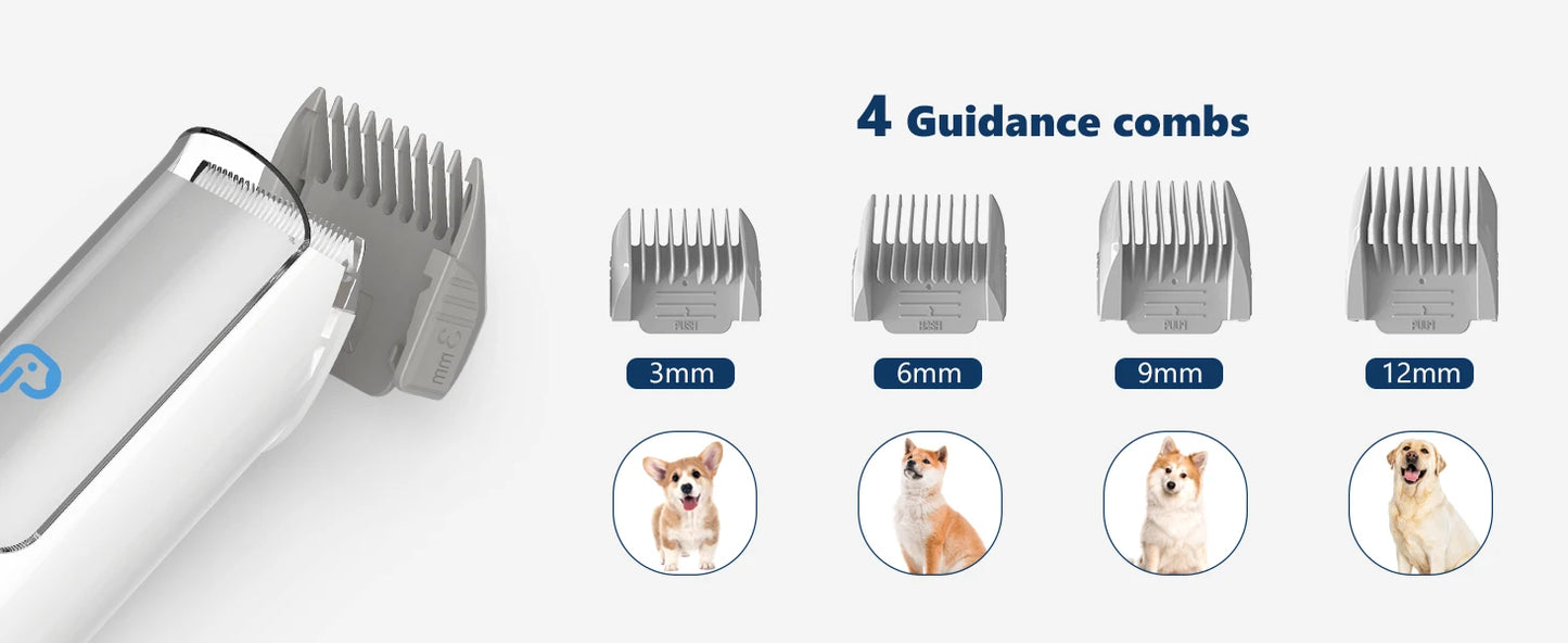 Dog Grooming Kit with 2L Vacuum Suction 99% Pet Hair