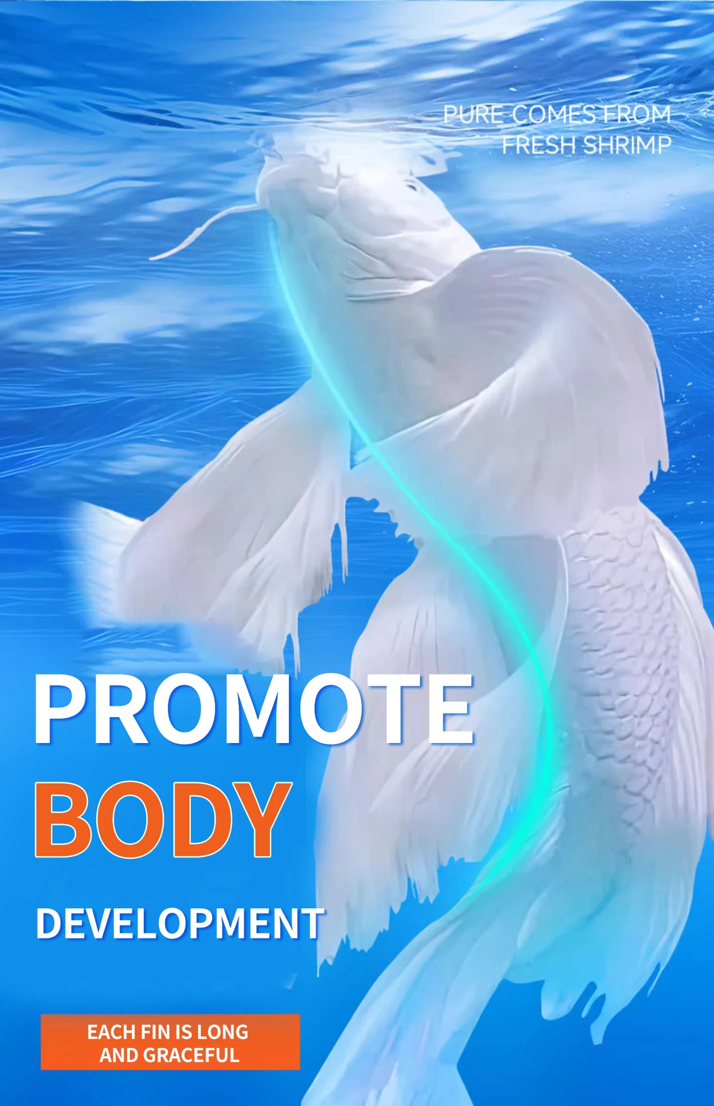 Crazy Water Grass Butterfly Carp Feed Brightening Goldfish Food 500g