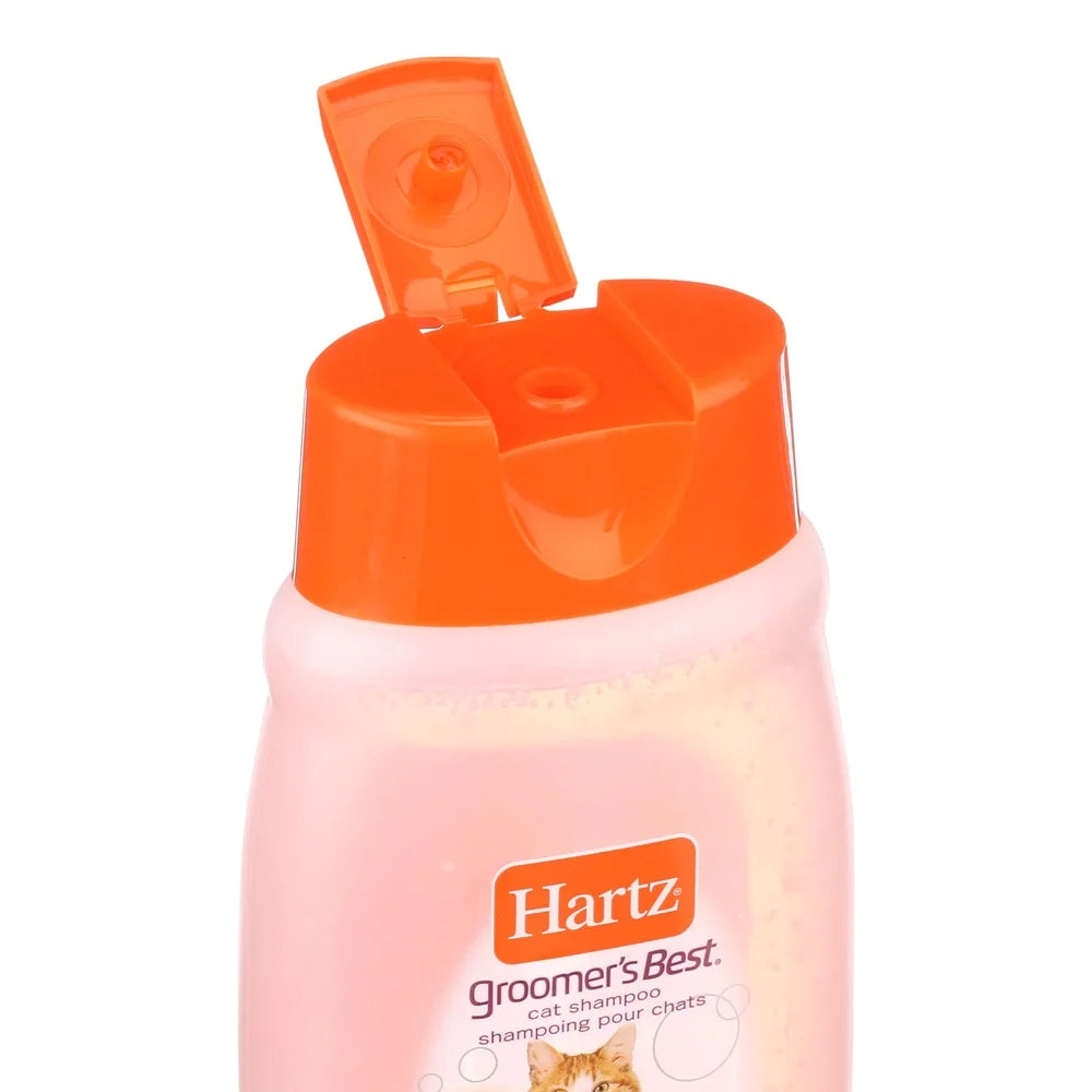 Groomer's Best Cat Shampoo Hairball Control 2 Pack Fresh Scent 15oz Reduces Hairballs Conditions Silky Shiny Coat Ideal