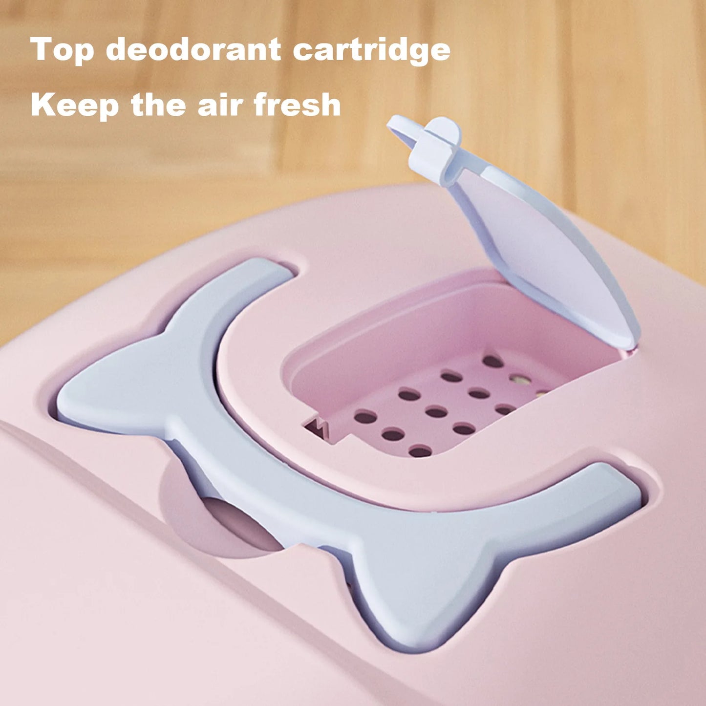 Large Cat Litter Box With Lid Enclosed Toilet Scoop Included