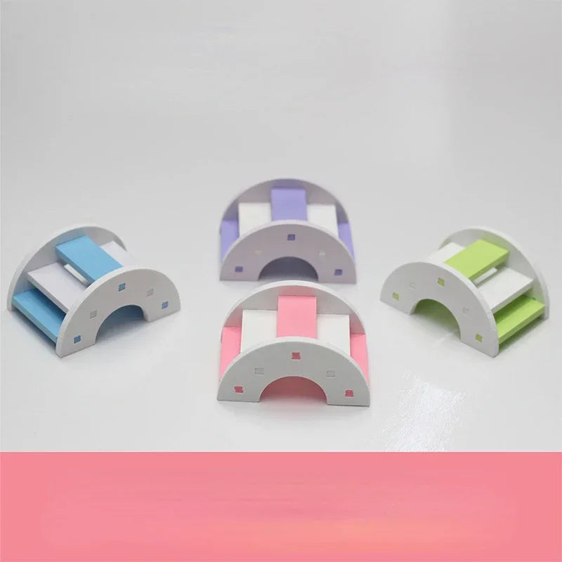 Hamster Ladder Rainbow Bridge Wooden Hanging Toys for Small Animals Cage Accessories Cute Pet Gifts
