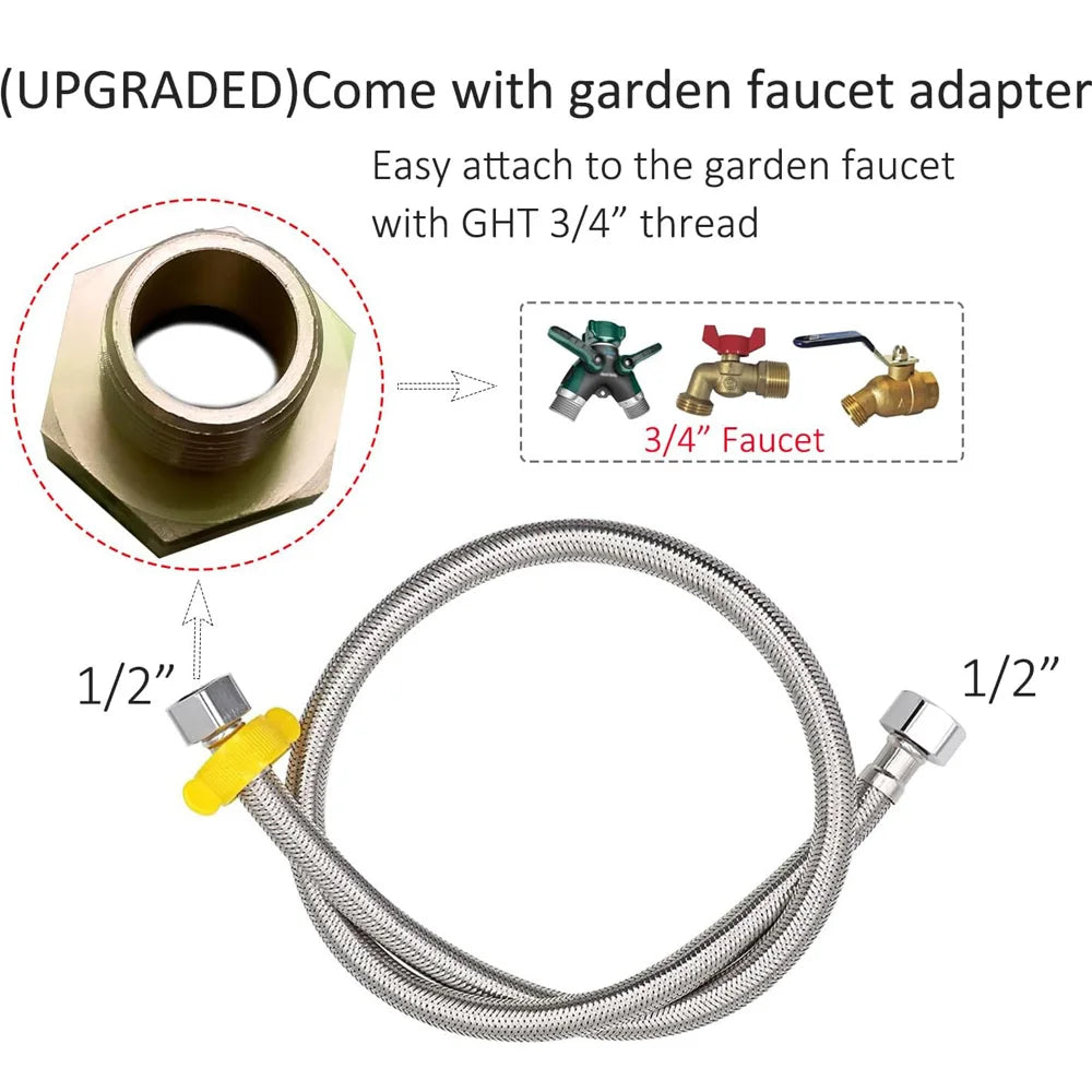 Automatic Water Dispenser for Dogs Stainless Steel Drinking Bowl for Farm Livestock Cattle Horses Goats and Sheep Auto Filling