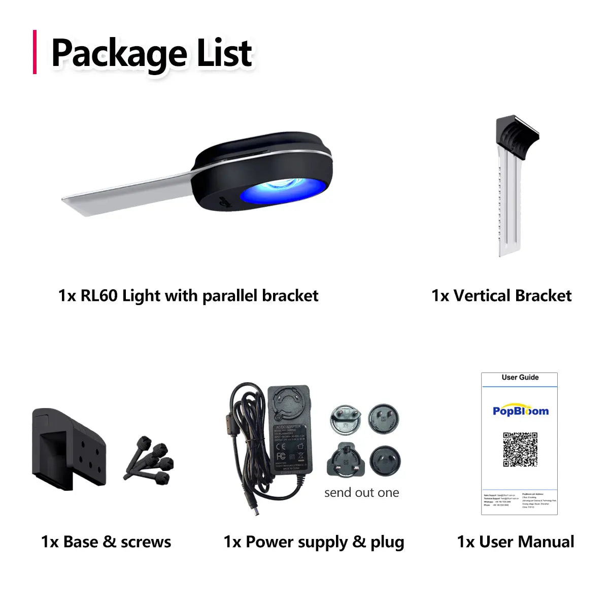 PopBloom WiFi Nano Aquarium LED Light 60W Full Spectrum Reef Coral SPS and LPS Saltwater Tank Illumination