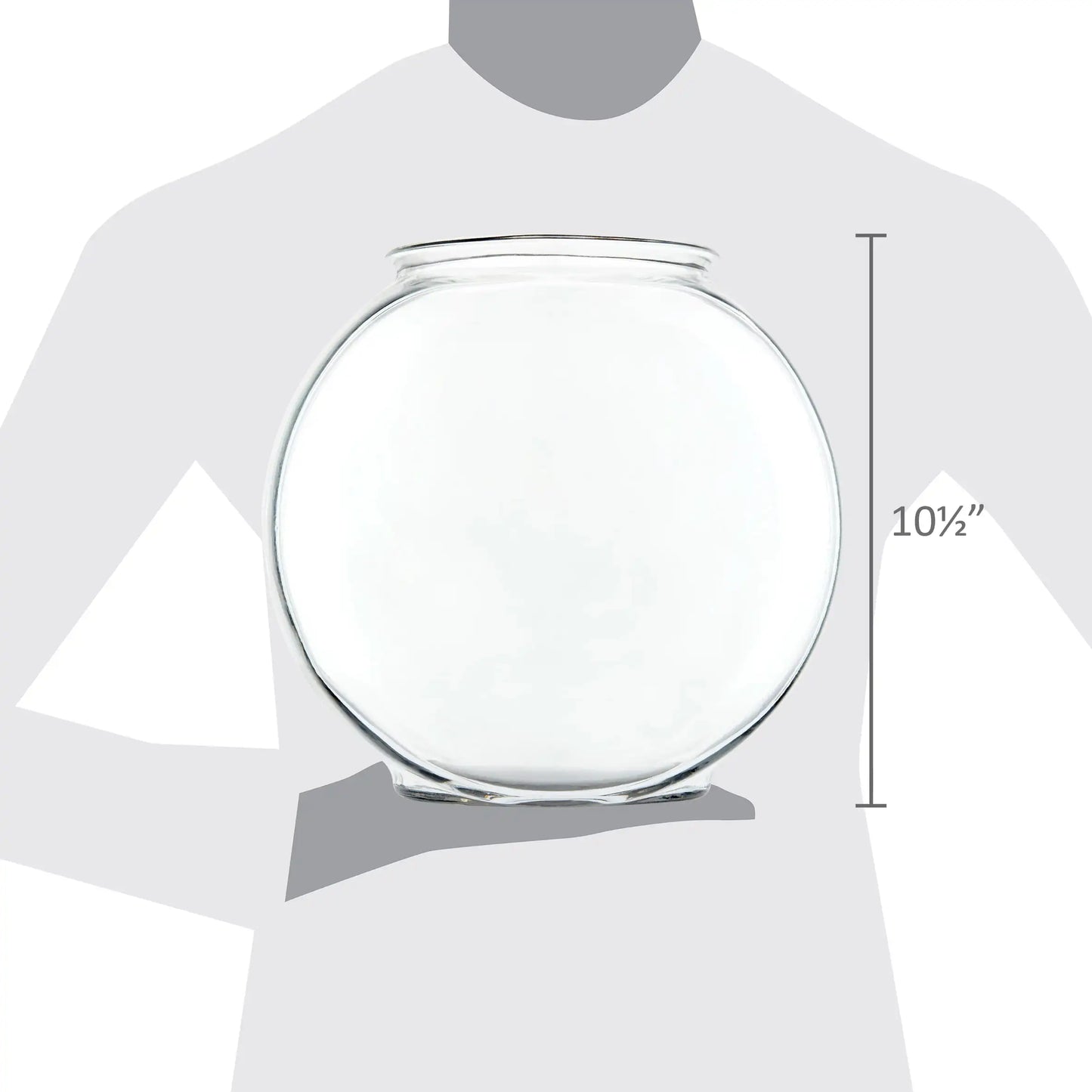 Drum Glass Fishbowl Clear Aquarium Bowl Betta Fish Tank Goldfish Bowl for Home Decor