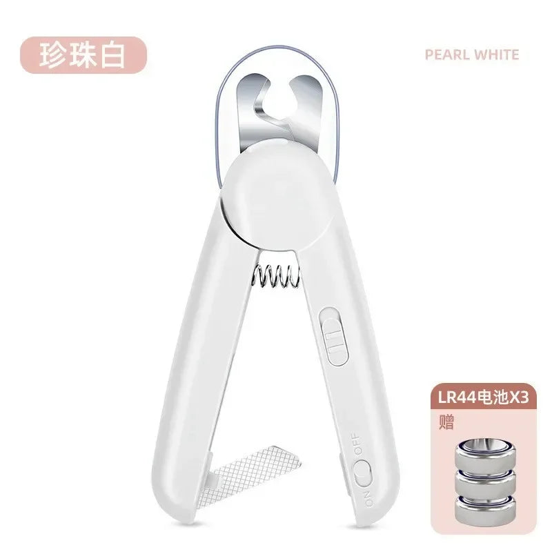 Professional Pet Nail Clipper Stainless Steel With LED Light