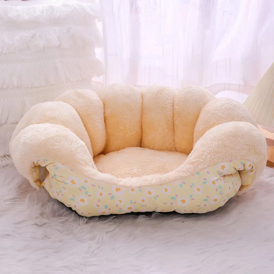 Winter Thick Cat Bed Nest Plush Pet Sleeping Bag Cozy Cat Cushion