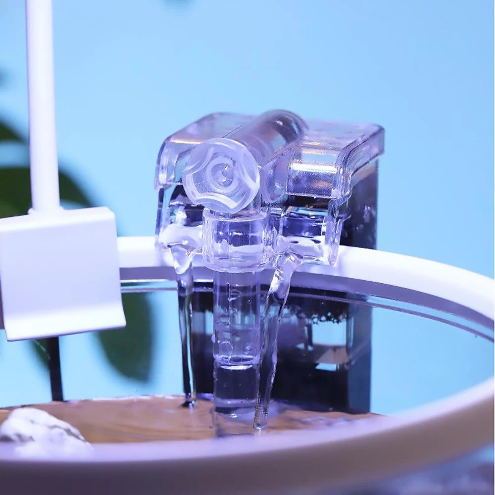 Ecological Goldfish Tank With Water Circulation Oxygenation And LED Lighting