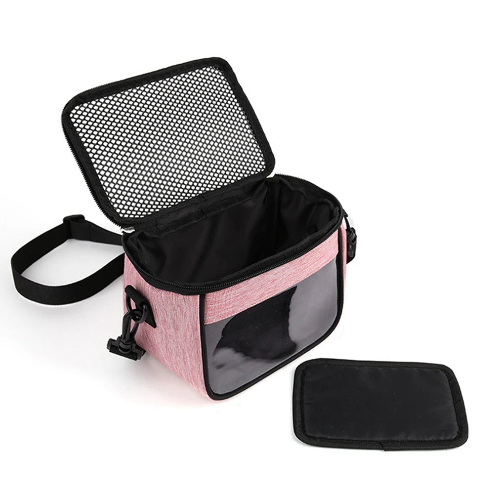 Small Animal Carrier Backpack for Small Pets Breathable Portable Travel Bag Windproof One Shoulder Bag
