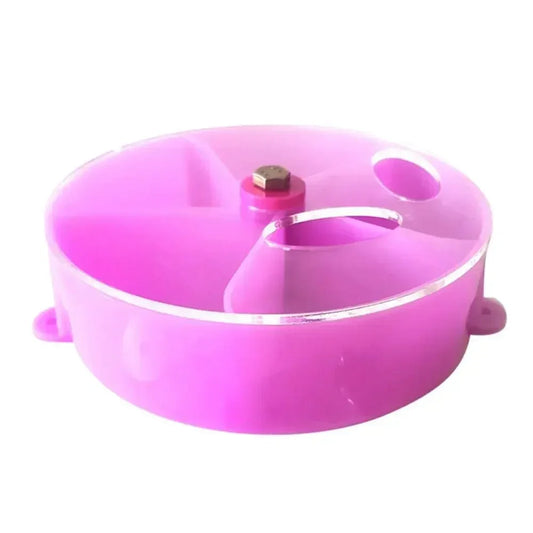 Toy Parrot Chewing Rotate Wheels Bite Birds Foraging Food Box Cage Feeder