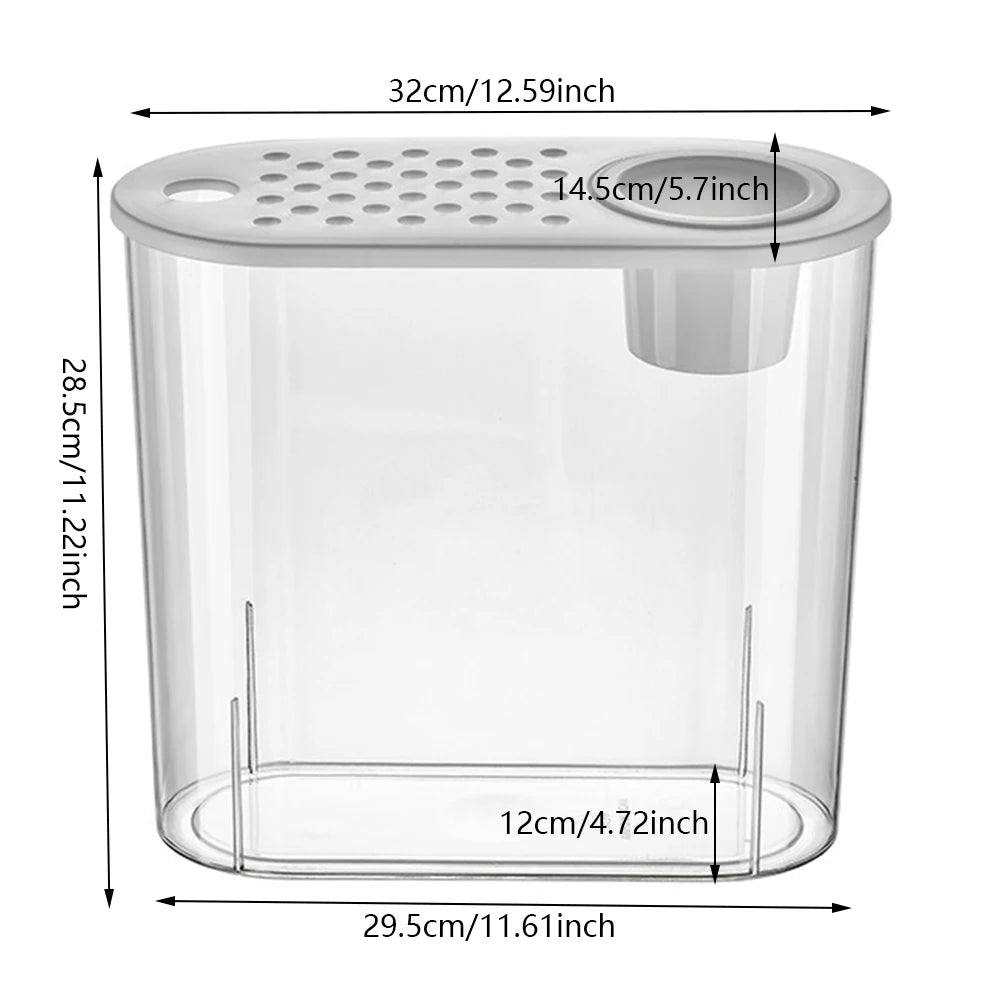 Plastic Clear Table Fish Bowl Shatterproof Aquarium Planter