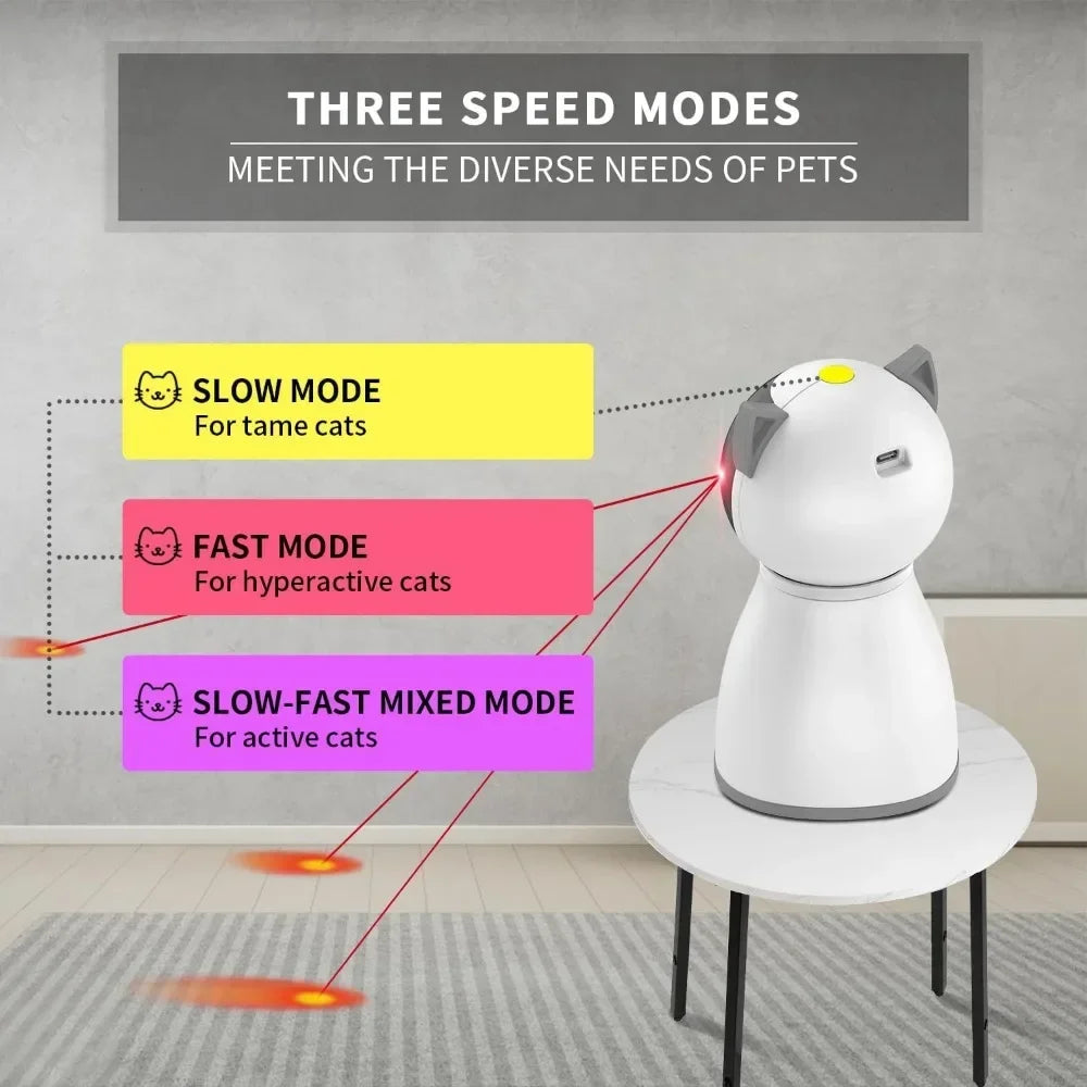 Laser Cat Toys for Indoor Cats Real Random Trajectory Motion Activated Rechargeable Automatic Toy
