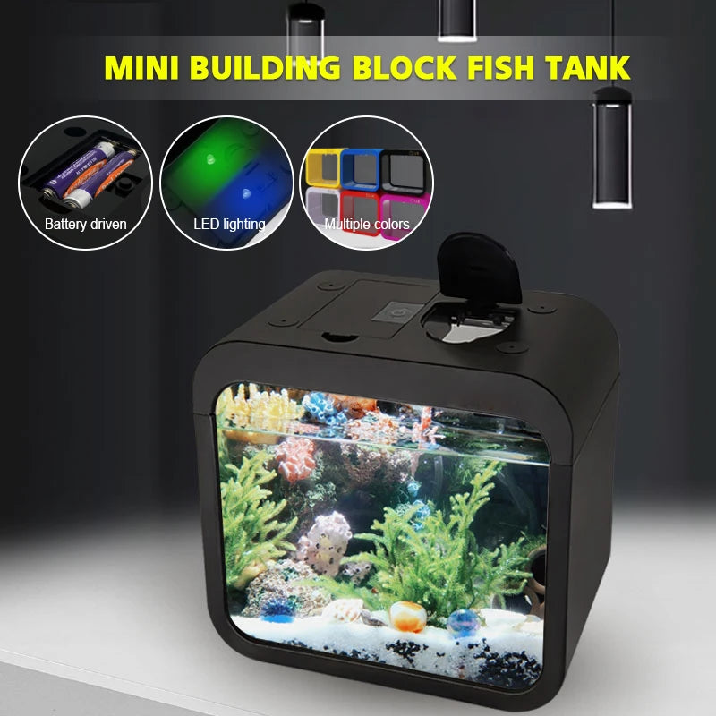 Creative LED Aquarium Decoration For Small Fish Tank Betta And Goldfish