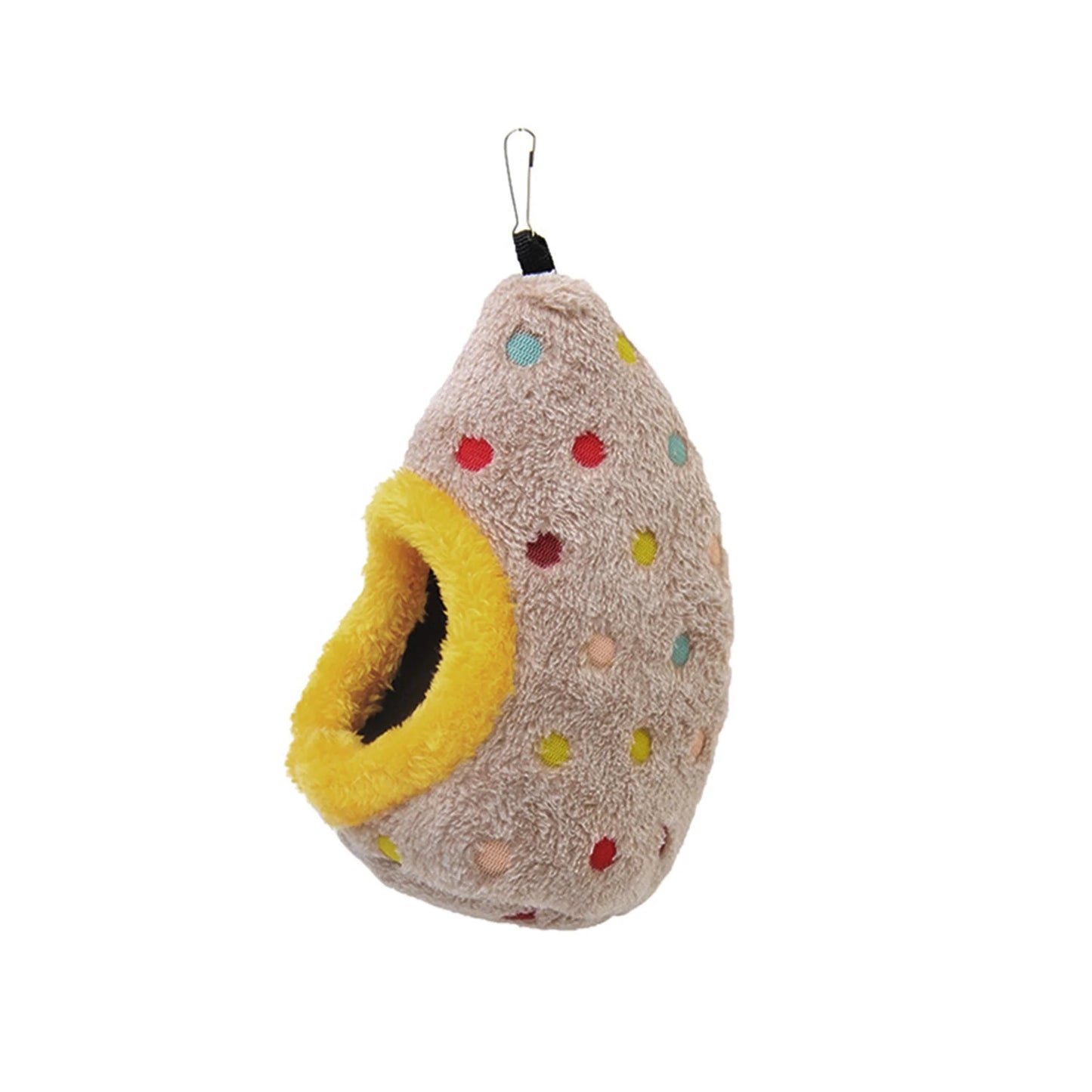 Cozy Fleece Bird Hammock Nest For Parrot Cage Winter Warm Cave Hideaway