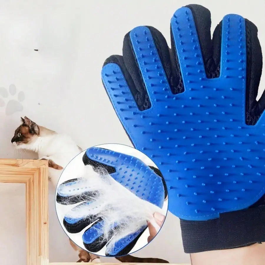 Pet Grooming Gloves For Cats And Dogs Deshedding Bathing Massage Mitt For Gentle Hair Removal