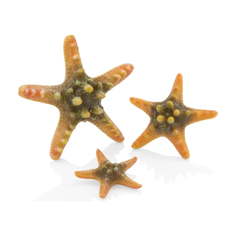 Handcrafted Yellow Sea Star Set Aquarium Decor Ceramic Fish Tank Ornaments Lifelike For Freshwater And Saltwater
