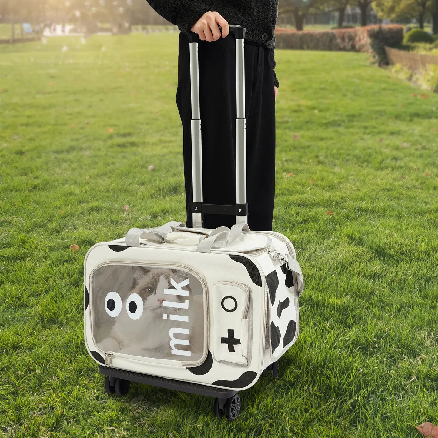 Pets Go Out Portable Trolley Case For Cats And Small Dogs