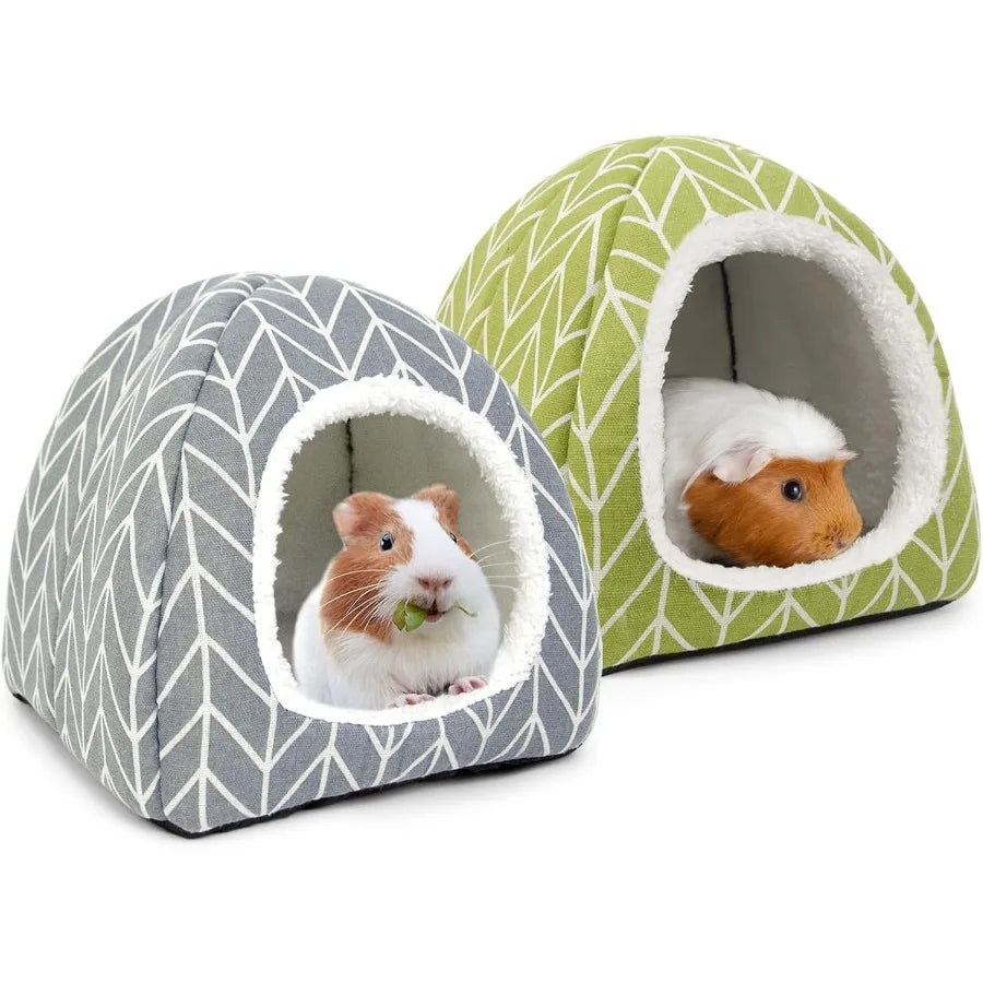 2 Pack Gea Pig Hideout Bed for Rabbits and Other Small Pets