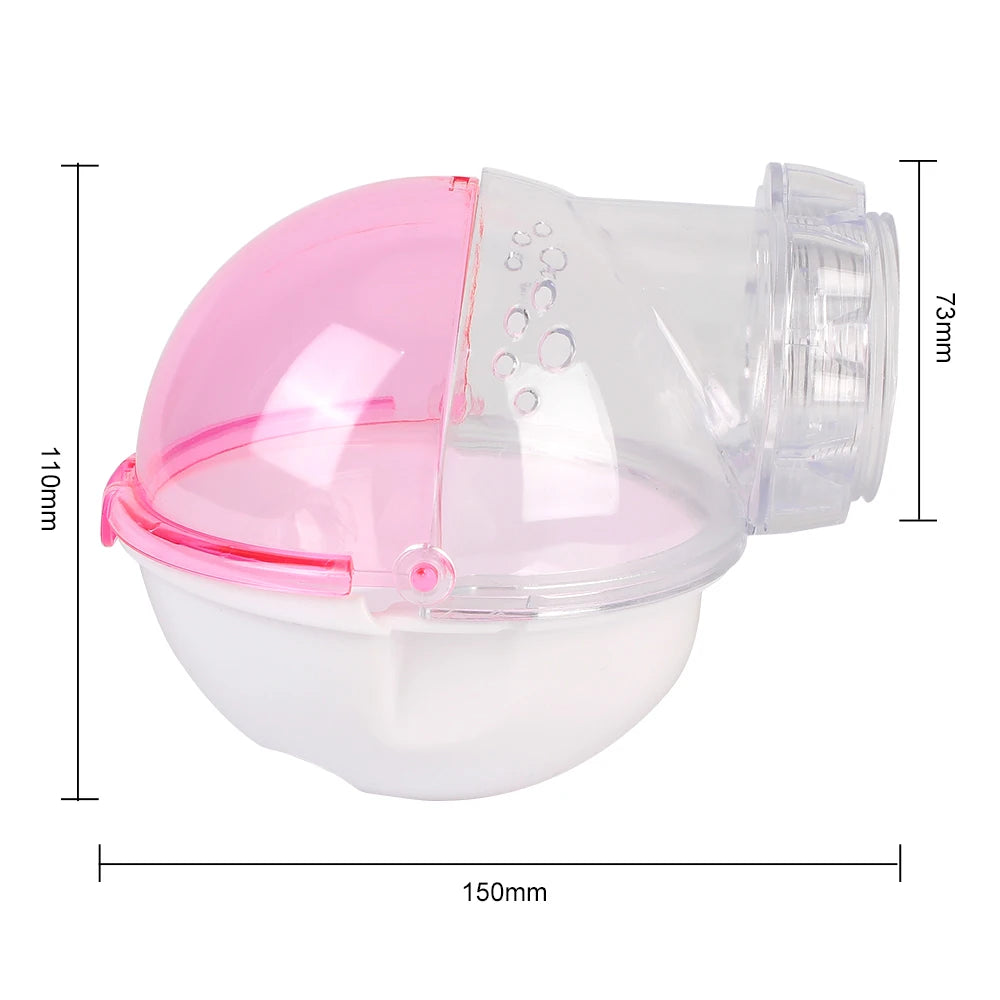 Hamster Bath Sandbox Cage Accessory For Small Animals Bathroom