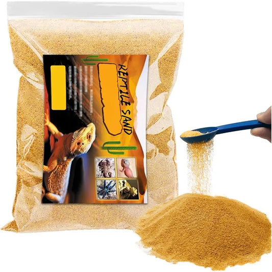 Yellow Reptile Sand Substrate For Bearded Dragons Lizards Snakes Geckos
