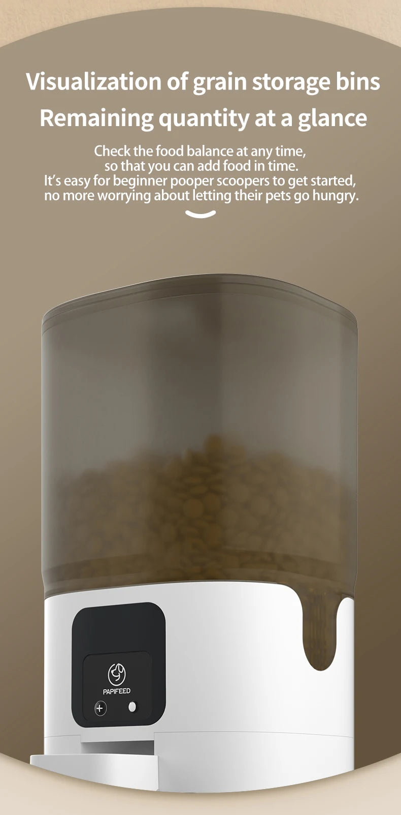 PAPIFEED Cat Double Bowl Smart Automatic Feeder 7L Capacity