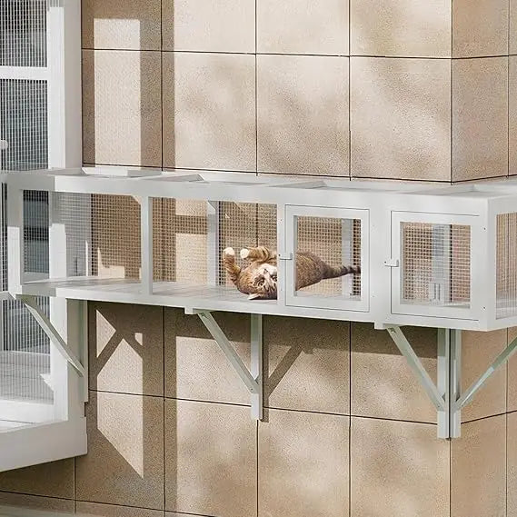 Cat Tunnel With Extendable Design Catio Window Box Enclosure For Outdoor Use