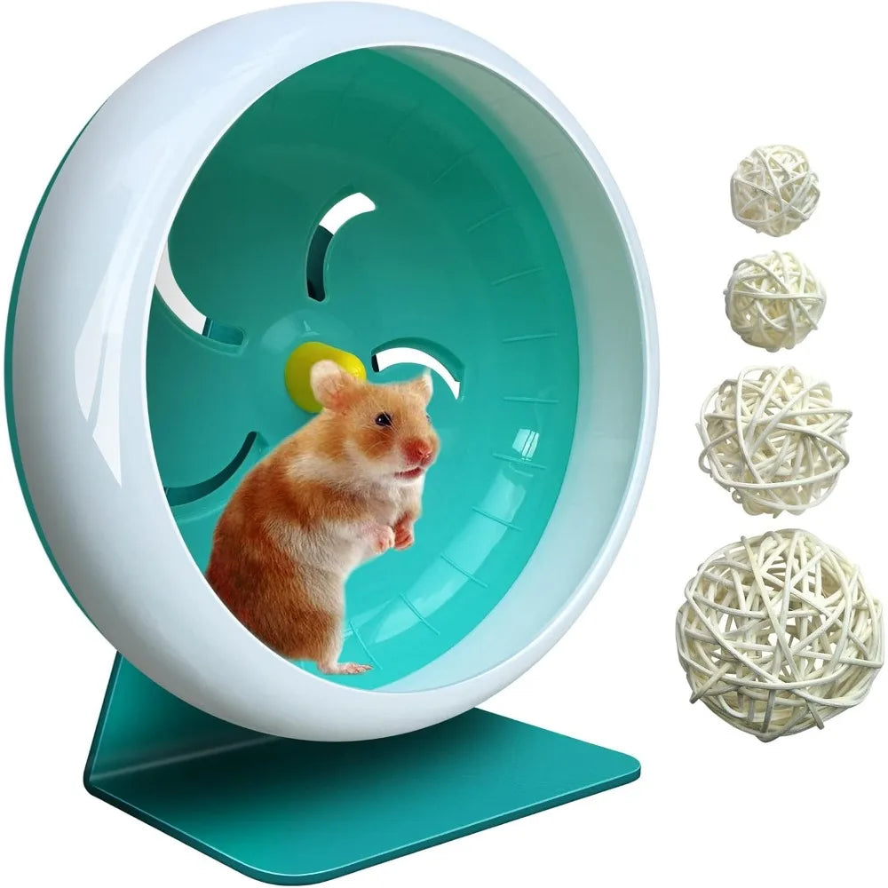 Hamster Silent Wheel Quiet Running Wheel Adjustable Stand