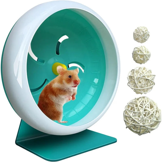 Hamster Silent Wheel Quiet Running Wheel Adjustable Stand