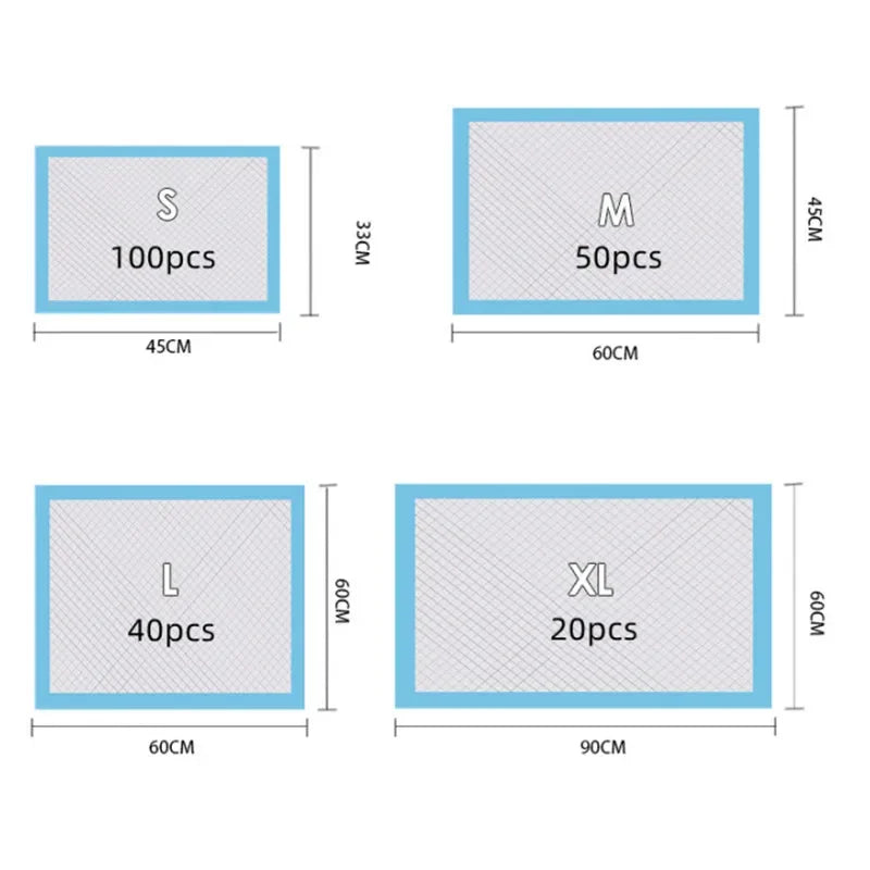 Absorbent Dog Diapers And Disposable Puppy Training Pee Pads Quick Dry Mat