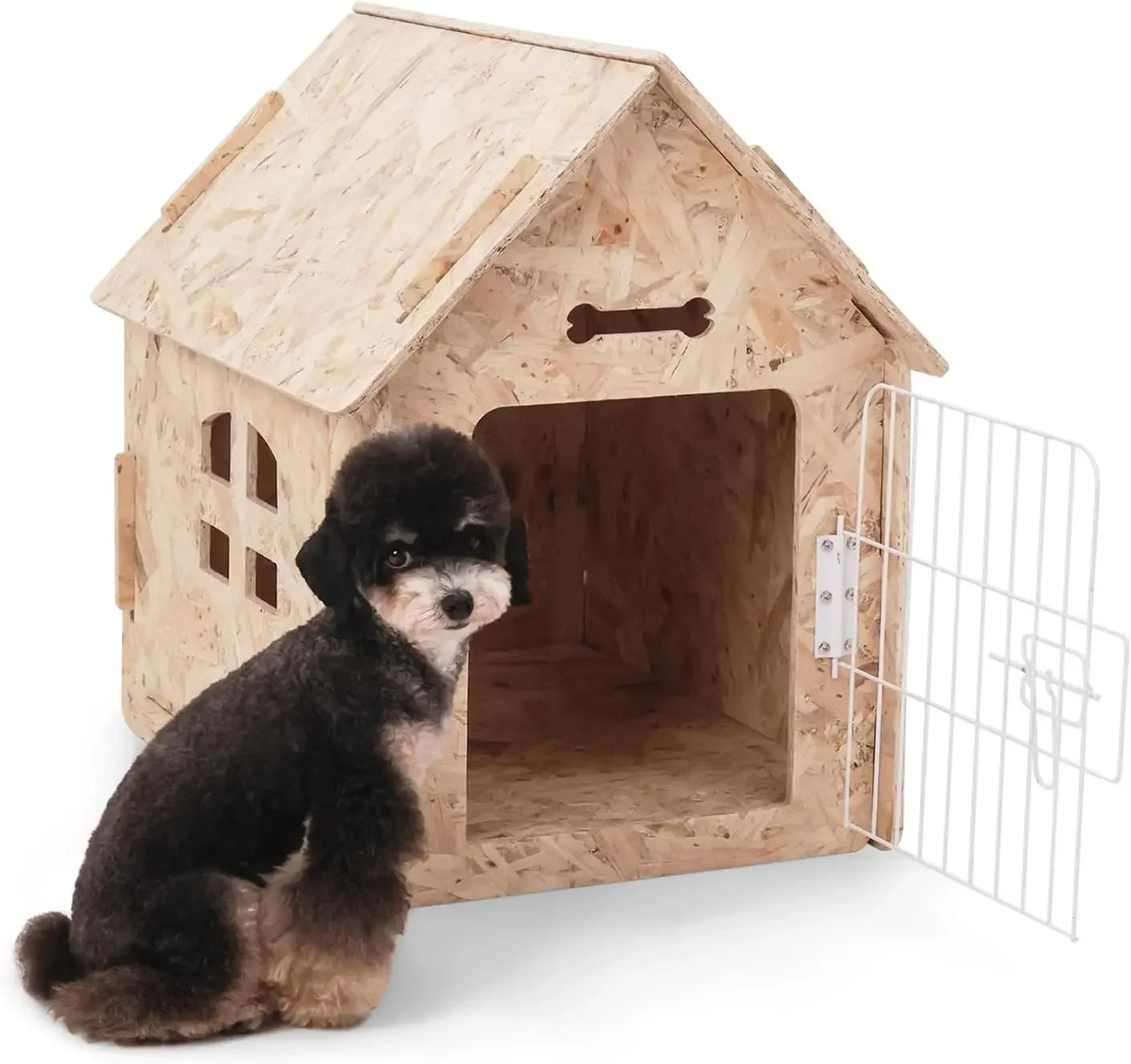 Dog House Indoor for Small Dogs or Cats Cozy Wooden Design Small Indoor Bed House