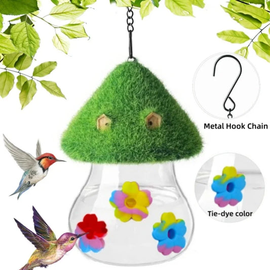 Outdoor Garden Hanging Hummingbird Water Feeders Ant Bee Proof Wind Chimes