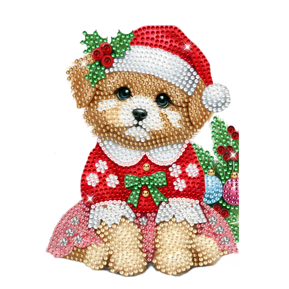 Acrylic Shaking Head German Shepherd 5D Diamond Painting Tabletop DIY Decor Kit