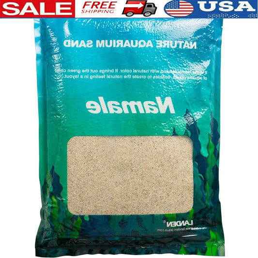 Natural Aquarium Sand for Fish Tanks 2L Safe Fine Grain Landscaping for Aquatic Pets Amphibians and Reptiles 7 lbs