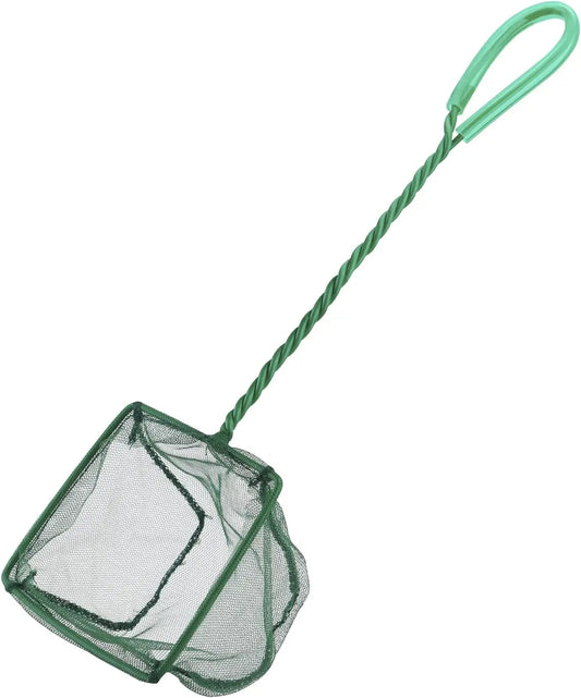 Pawfly Fine Mesh Aquarium Net With Braided Metal Handle For Small Tanks