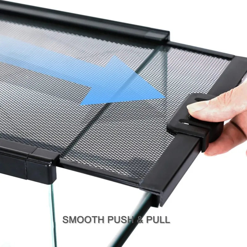 Full Glass 15 Gallon Reptile Tank with Top Screen Ventilation