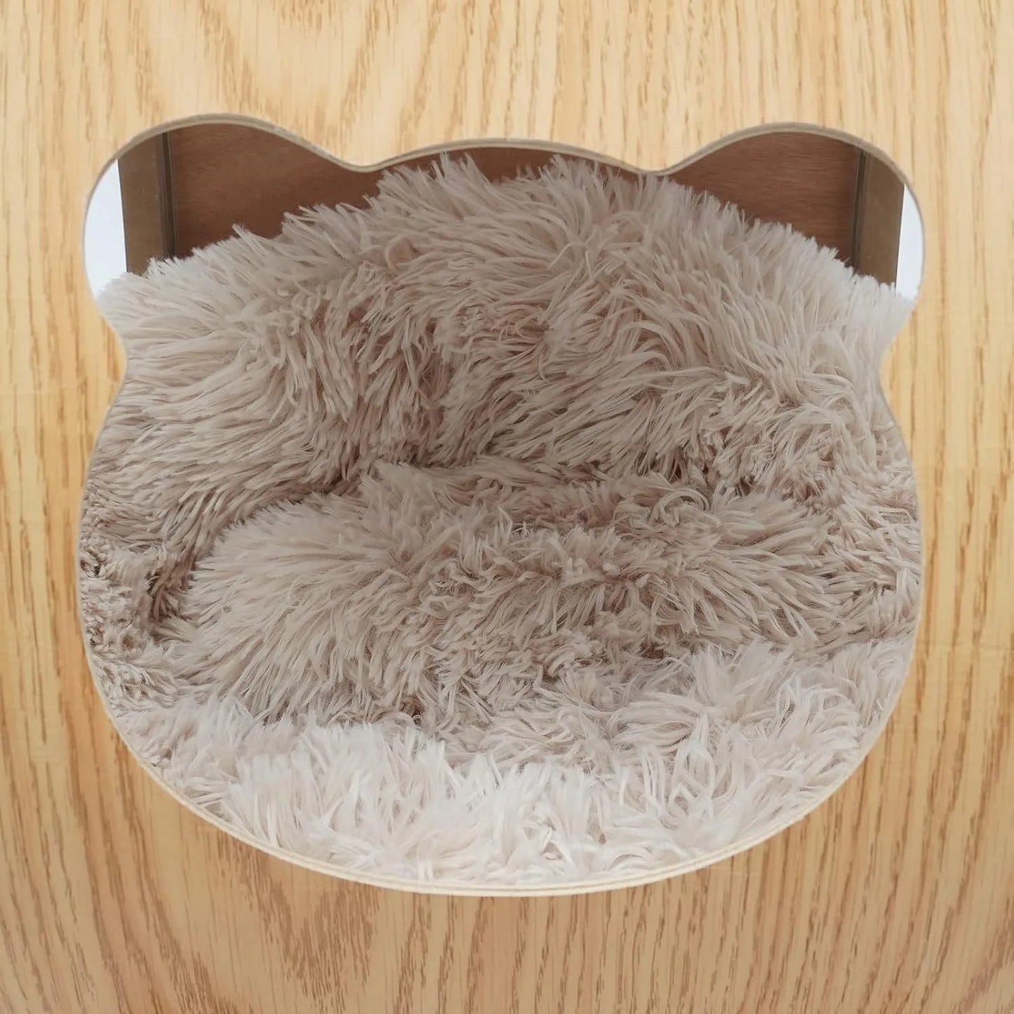 Luxury Cat Pod Bed with Wooden Frame and Acrylic Dome