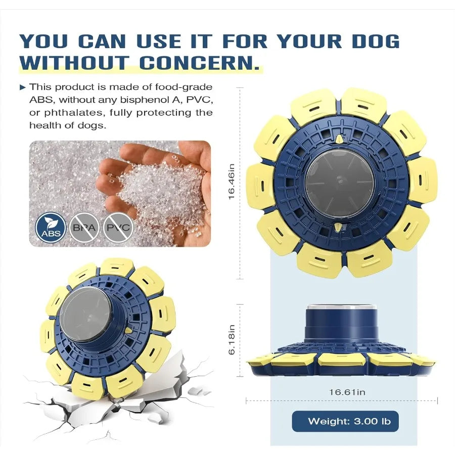 U.S. Brand Design 3 Levels of Challenge Large Size Advanced Dog Puzzle Toy PawActivated Puzzles Feeder for Smart Small Medium L