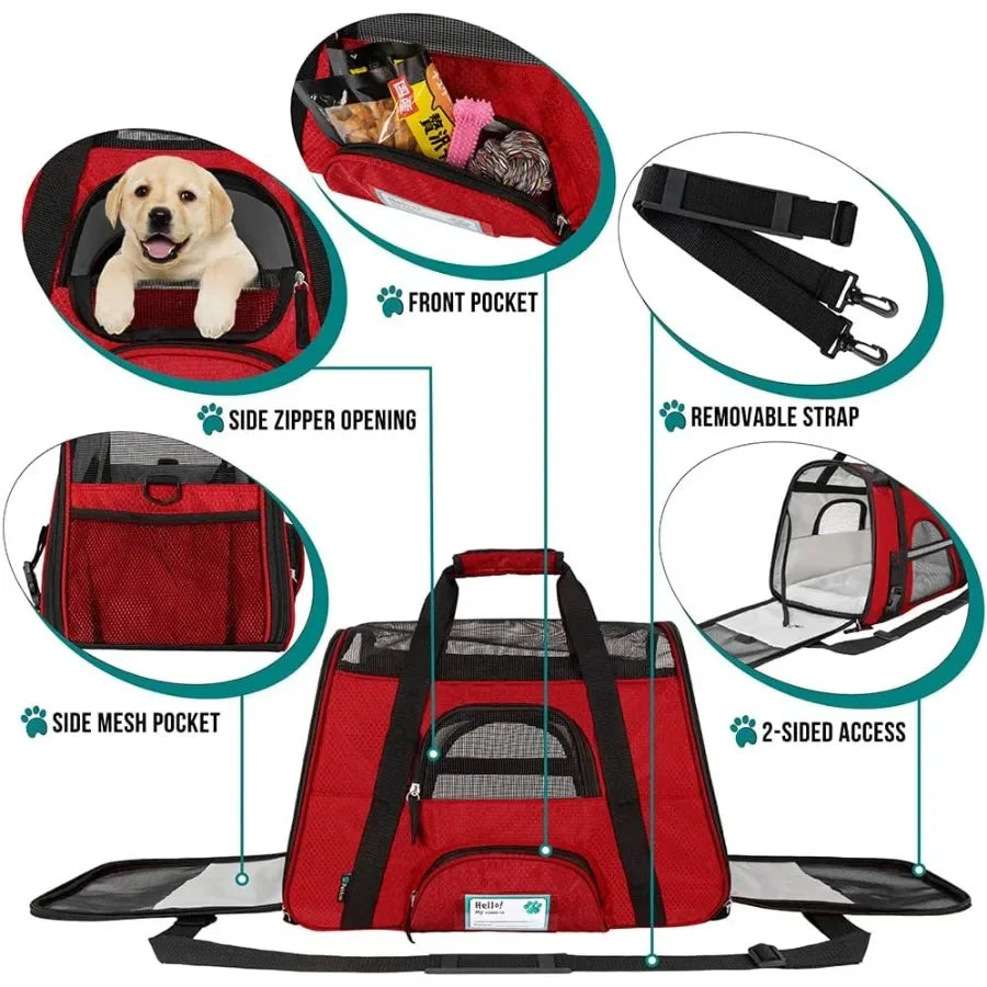 Airline Approved Pet Carrier For Cats And Small Dogs