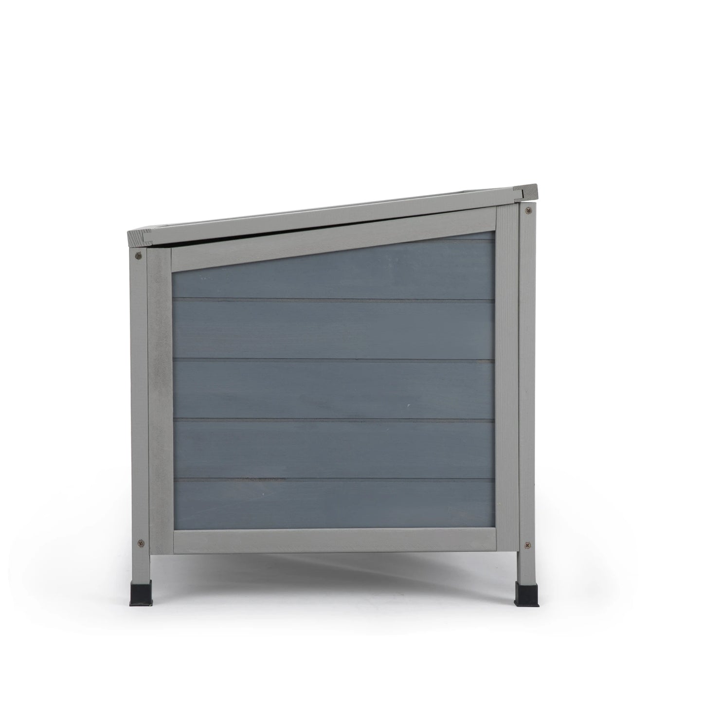 Small Wood Rabbit Hutch Bunny Cage Habitat with Weatherproof Openable Top Door Ramp for Guinea Pigs