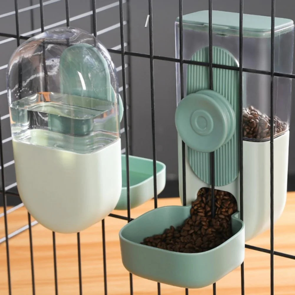 27oz Automatic Pet Bowl Cage Hanging Feeder For Pets