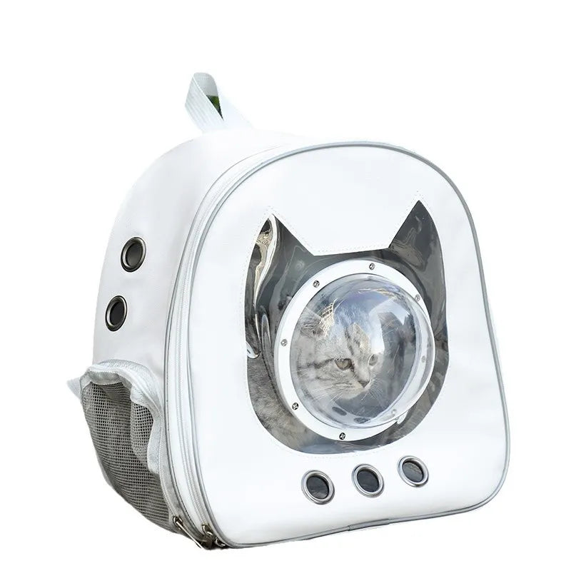 Space Capsule Pet Backpack 360 View Breathable Mesh Carrier