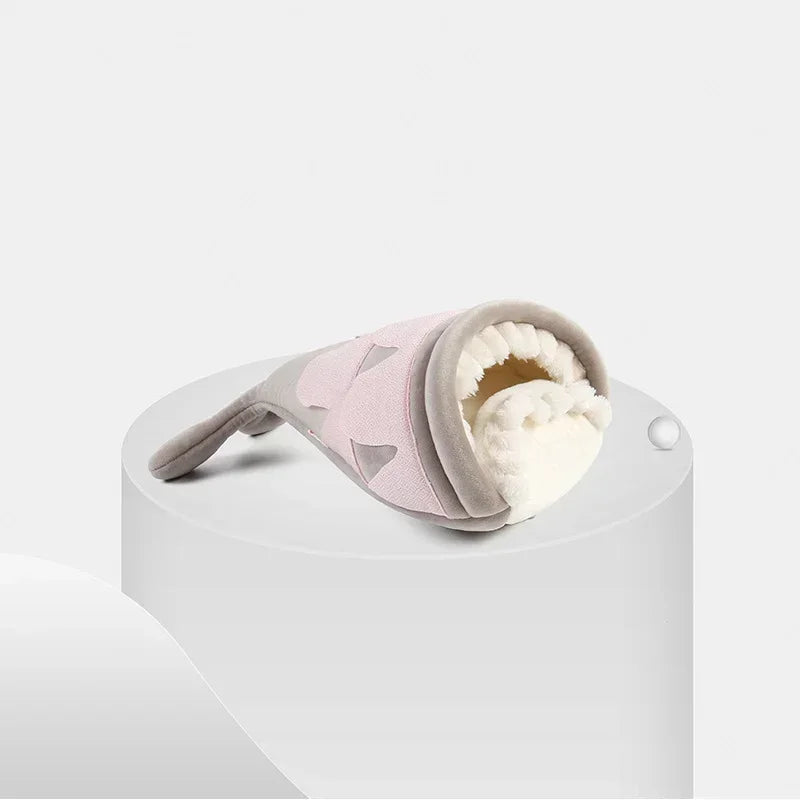 Cute Hamster Nest Guinea Pig Hammock House Winter Warm Cotton Short Plush Big Mouth Fish Shape Small Pet Supplies